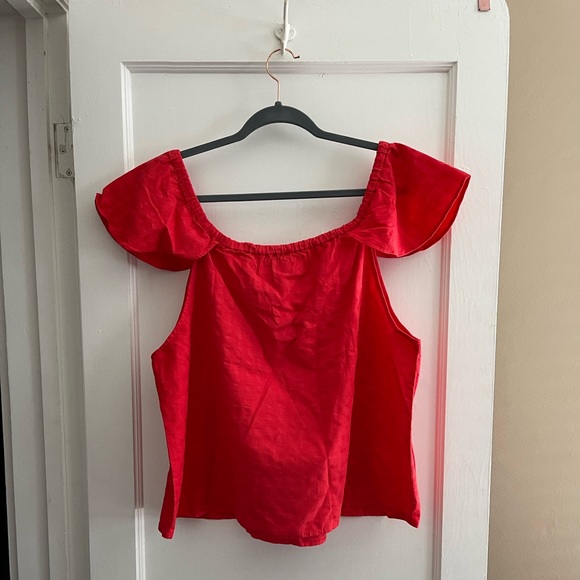 J. Crew Factory NWT Off the Shoulder Top - Picture 2 of 3